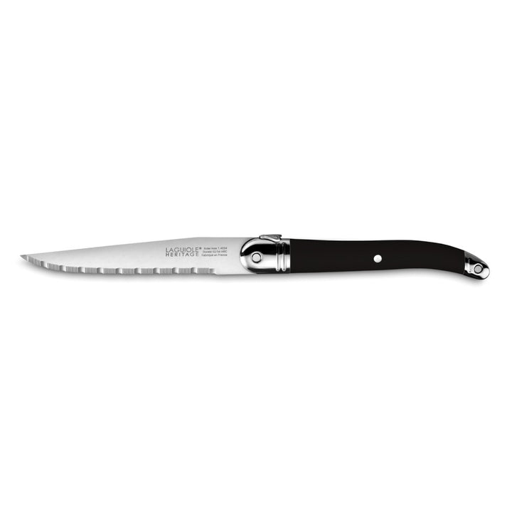 LAGUIOLE HERITAGE STEAK KNIFE - BLACK - SET OF 6