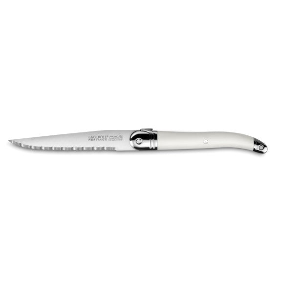 LAGUIOLE HERITAGE STEAK KNIFE - WHITE - SET OF 6