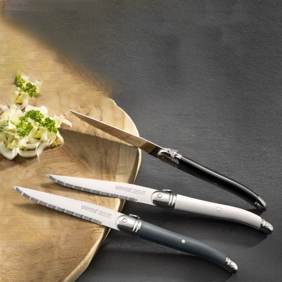 LAGUIOLE HERITAGE STEAK KNIFE - BLACK - SET OF 6