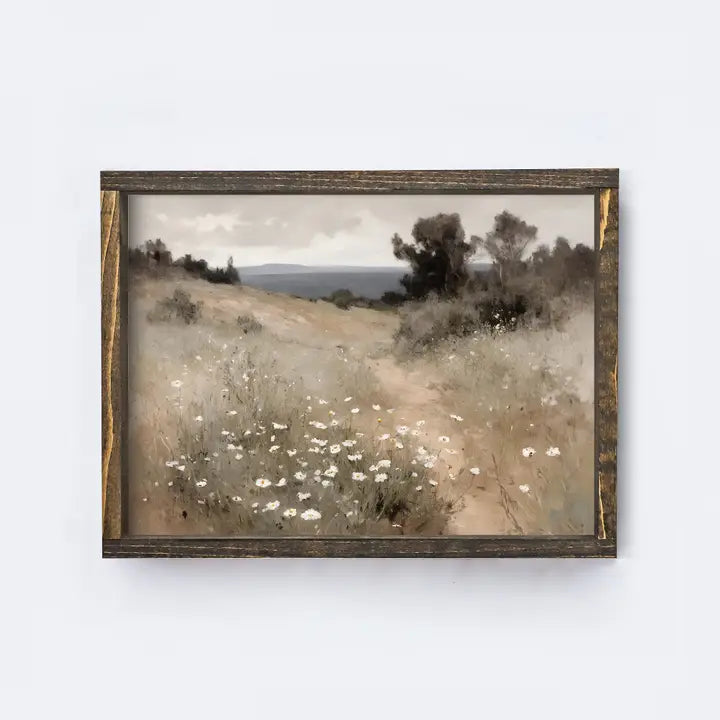 VINTAGE LANDSCAPE A241P ESPRESSO 19X13&