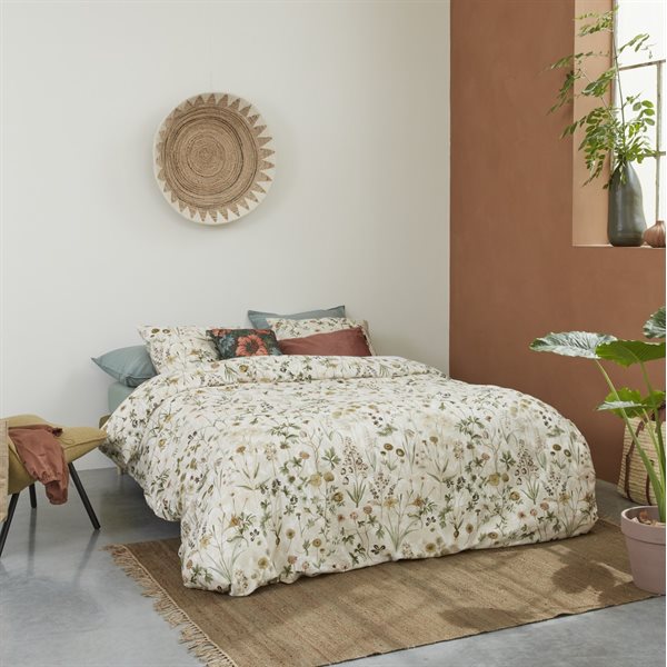 LAURIE FLOWERED DUVET COVER + 2 PILLOW SHAMS - DOUBLE/QUEEN