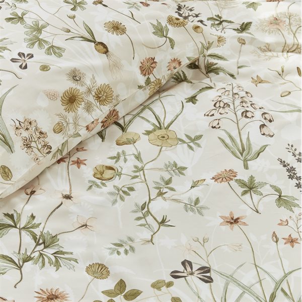 LAURIE FLOWERED DUVET COVER + 2 PILLOW SHAMS - KING