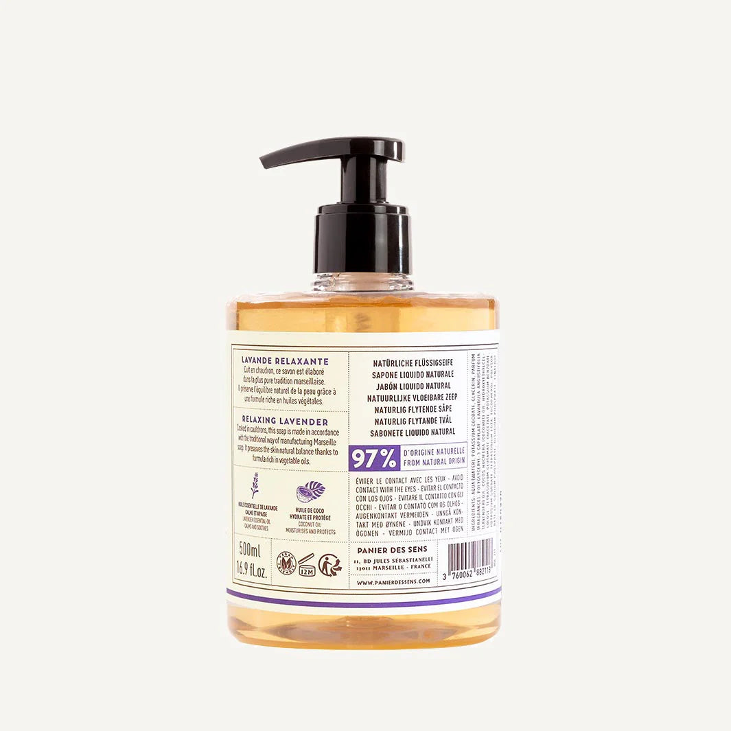 LIQUID MARSEILLE SOAP "LAVENDER" 500ML