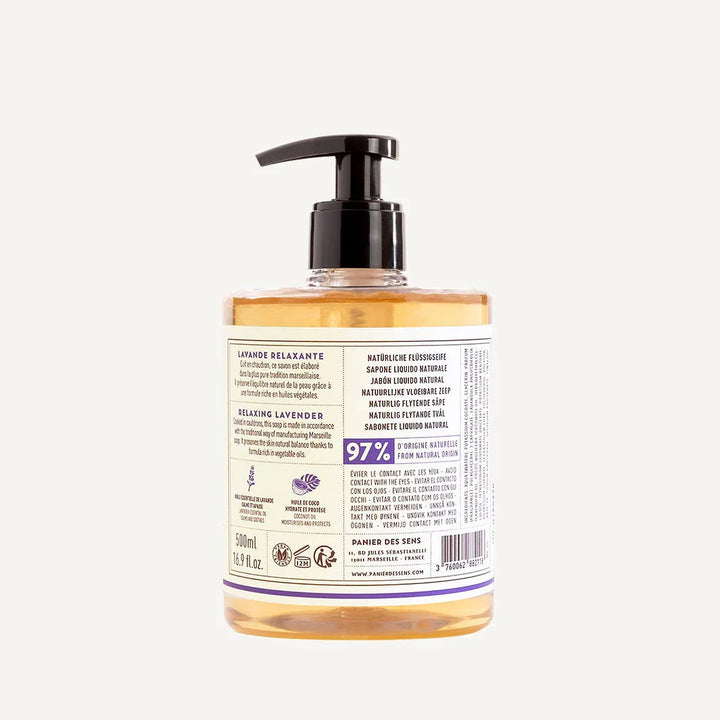 LIQUID MARSEILLE SOAP "LAVENDER" 500ML