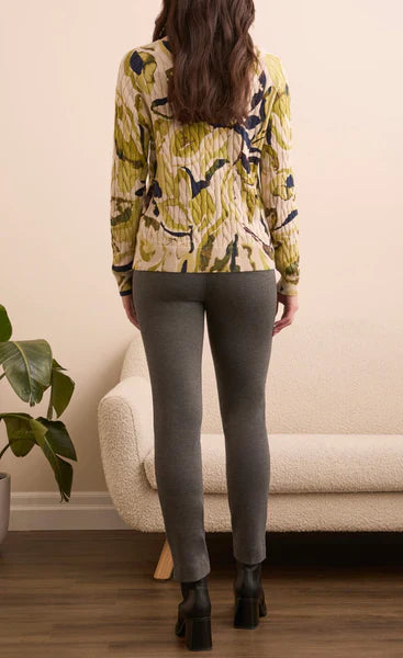 L/S CREW NECK SWEATER "LEEK"