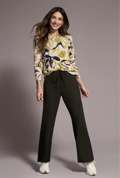 L/S CREW NECK SWEATER "LEEK"