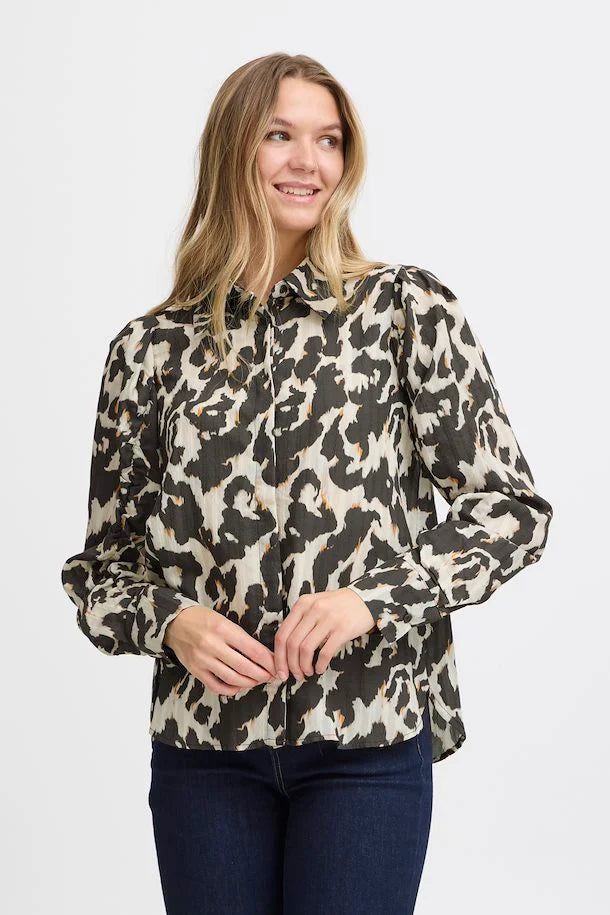 FRLELU SHIRT - BLACK AOP