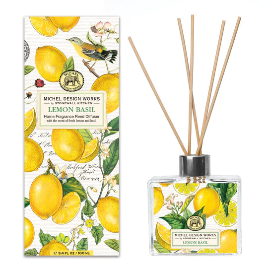 MICHEL DESIGN WORKS - LEMON BASIL HOME FRAGRANCE REED DIFFUSER