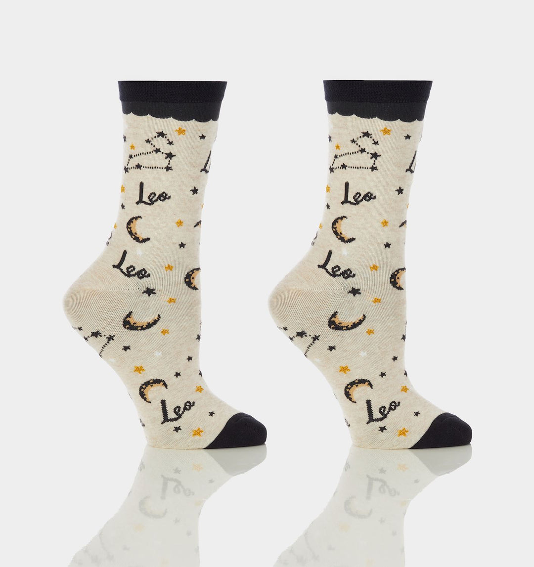 ASTROLOGICAL LEO CREW SOCKS