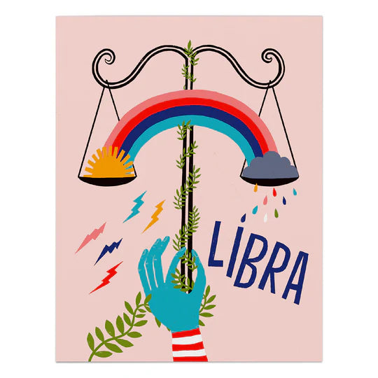 GREETING CARD - "LIBRA"