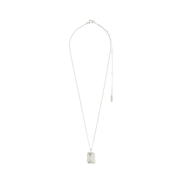 LIBRA ZODIAC NECKLACE - SQUARE (SILVER-PLATED)