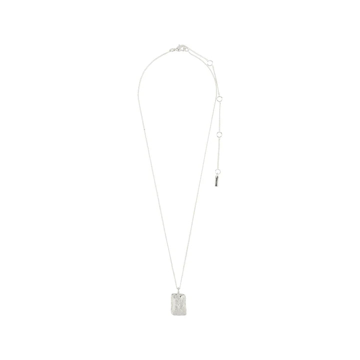 LIBRA ZODIAC NECKLACE - SQUARE (SILVER-PLATED)