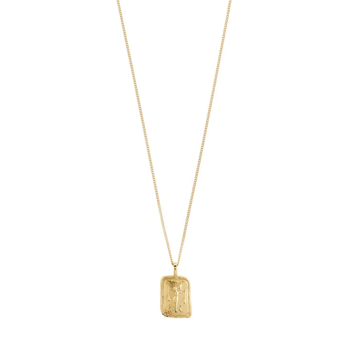 LIBRA ZODIAC NECKLACE - SQUARE (GOLD-PLATED)