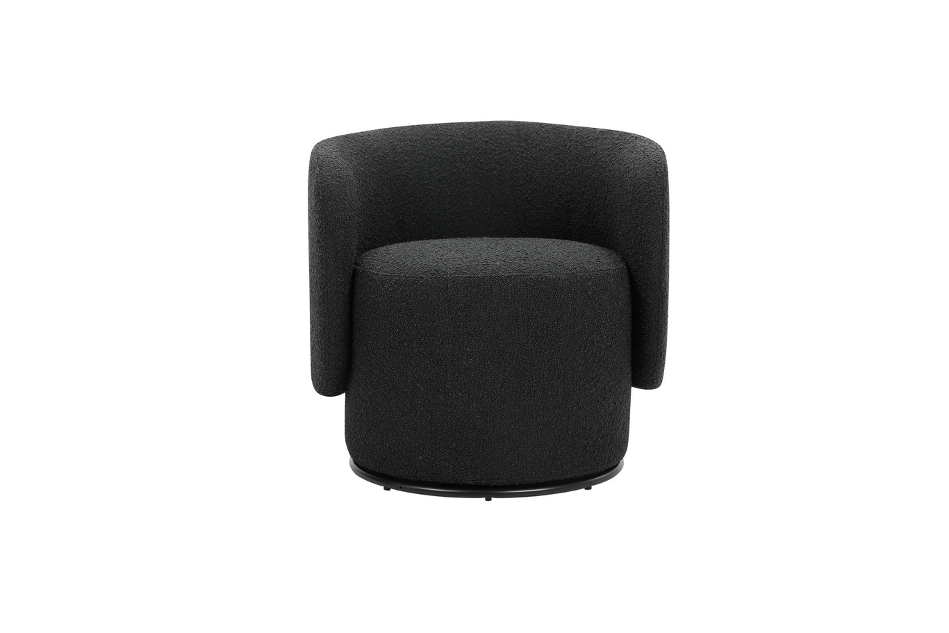 BIARRITZ SWIVEL LOUNGE CHAIR IN LICORICE