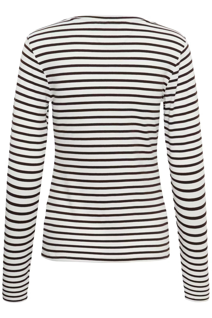 LIDDY T-SHIRT "CHALK/BROWN/BLUE HEART"
