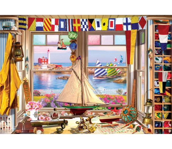 LIGHTHOUSE TIN - 550-PIECE PUZZLE