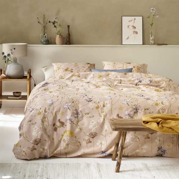 LILY FLOWERED DUVET COVER KING + 2 PILLOW SHAMS