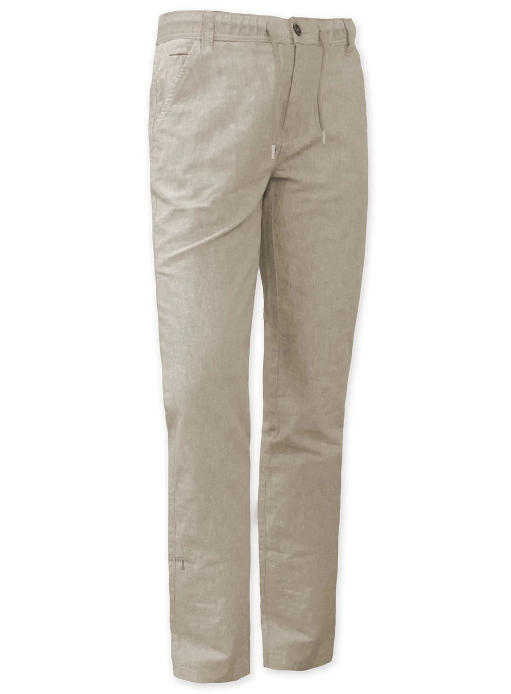 LINEKER LINEN PANT WITH ELASTIC WAISTBAND DRAWCORD
