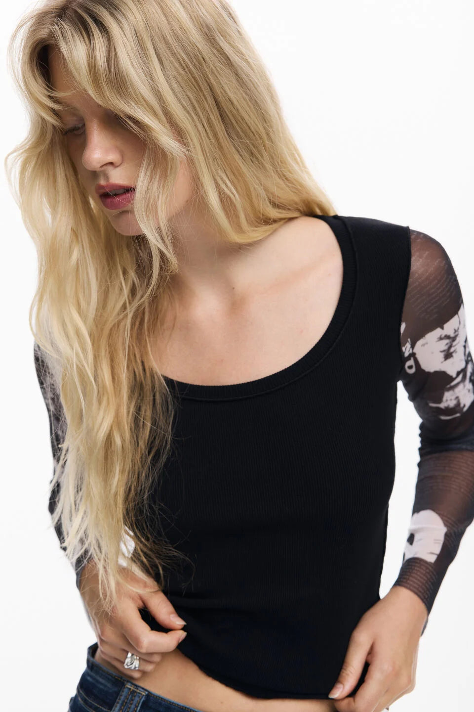 CHIFFON SLEEVE SHIRT "LISBOA"