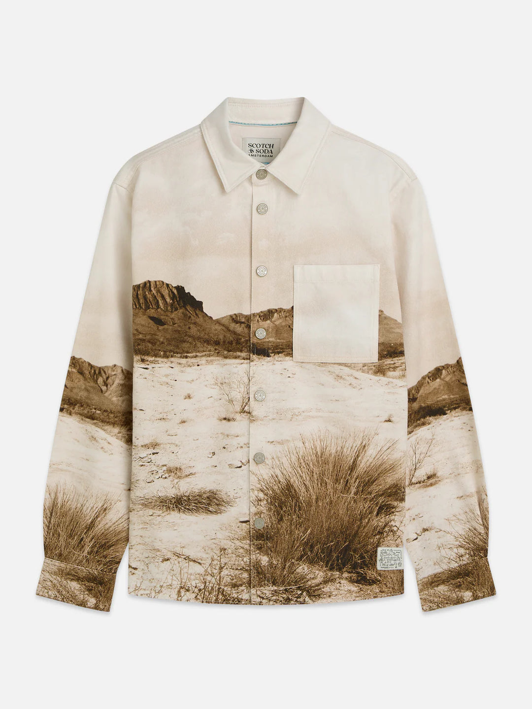 SCENERY OVERSHIRT "LONGHORN SEPIA"