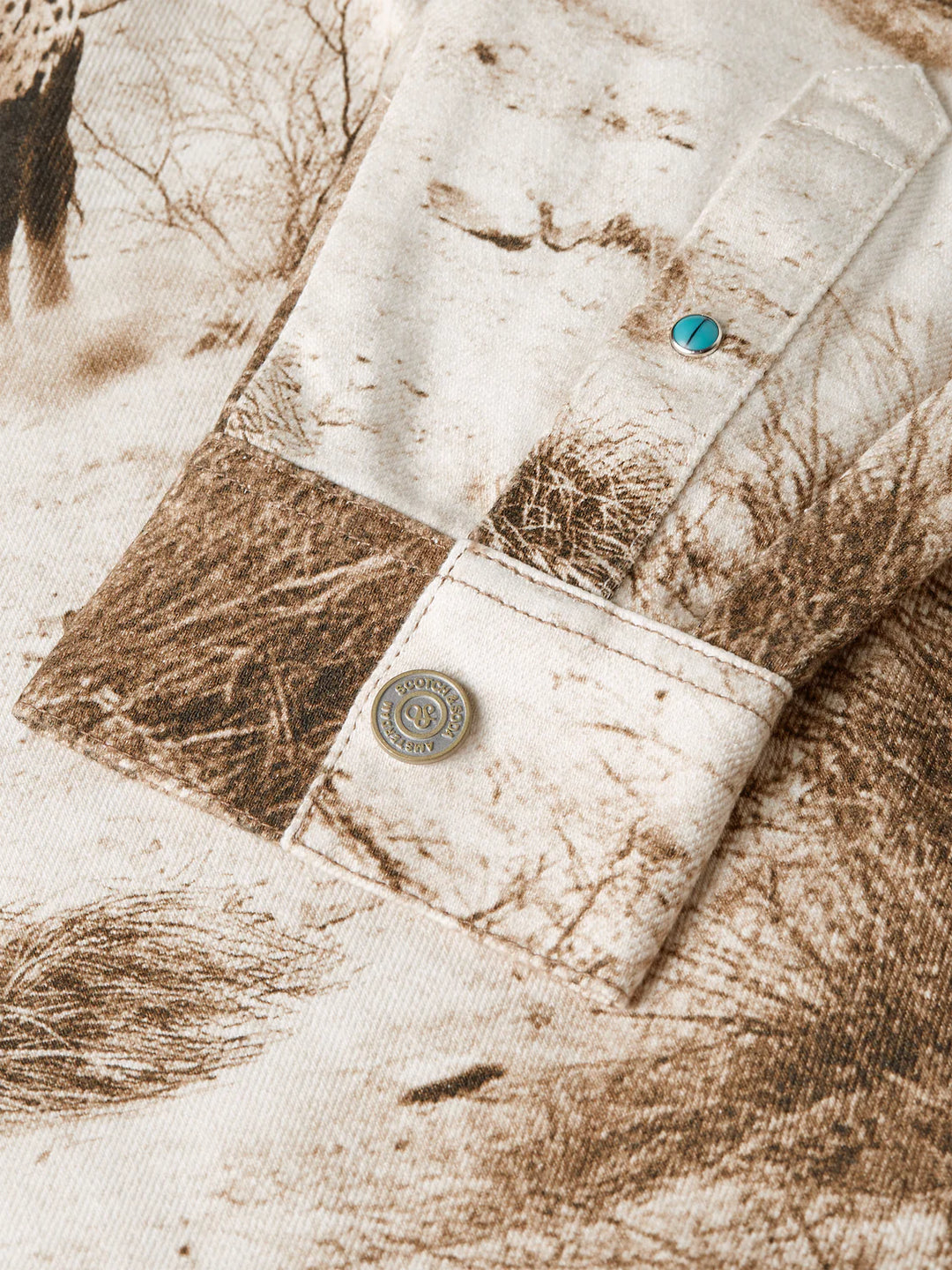 SCENERY OVERSHIRT "LONGHORN SEPIA"
