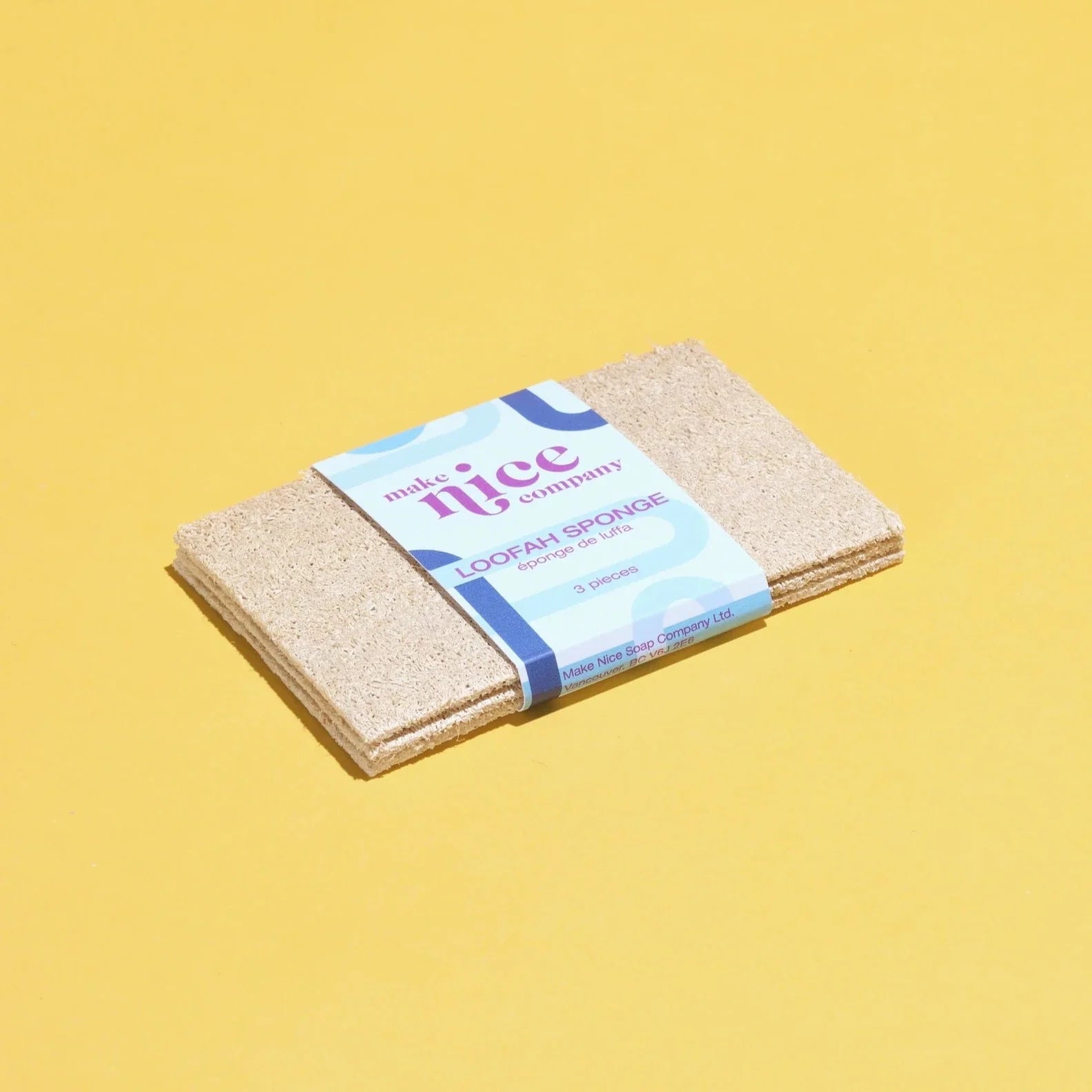 MAKE NICE COMPANY LOOFAH SPONGE - 3 PACK