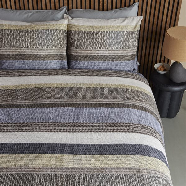 LOTIS STRIPED DUVET COVER + 2 SHAMS - KING