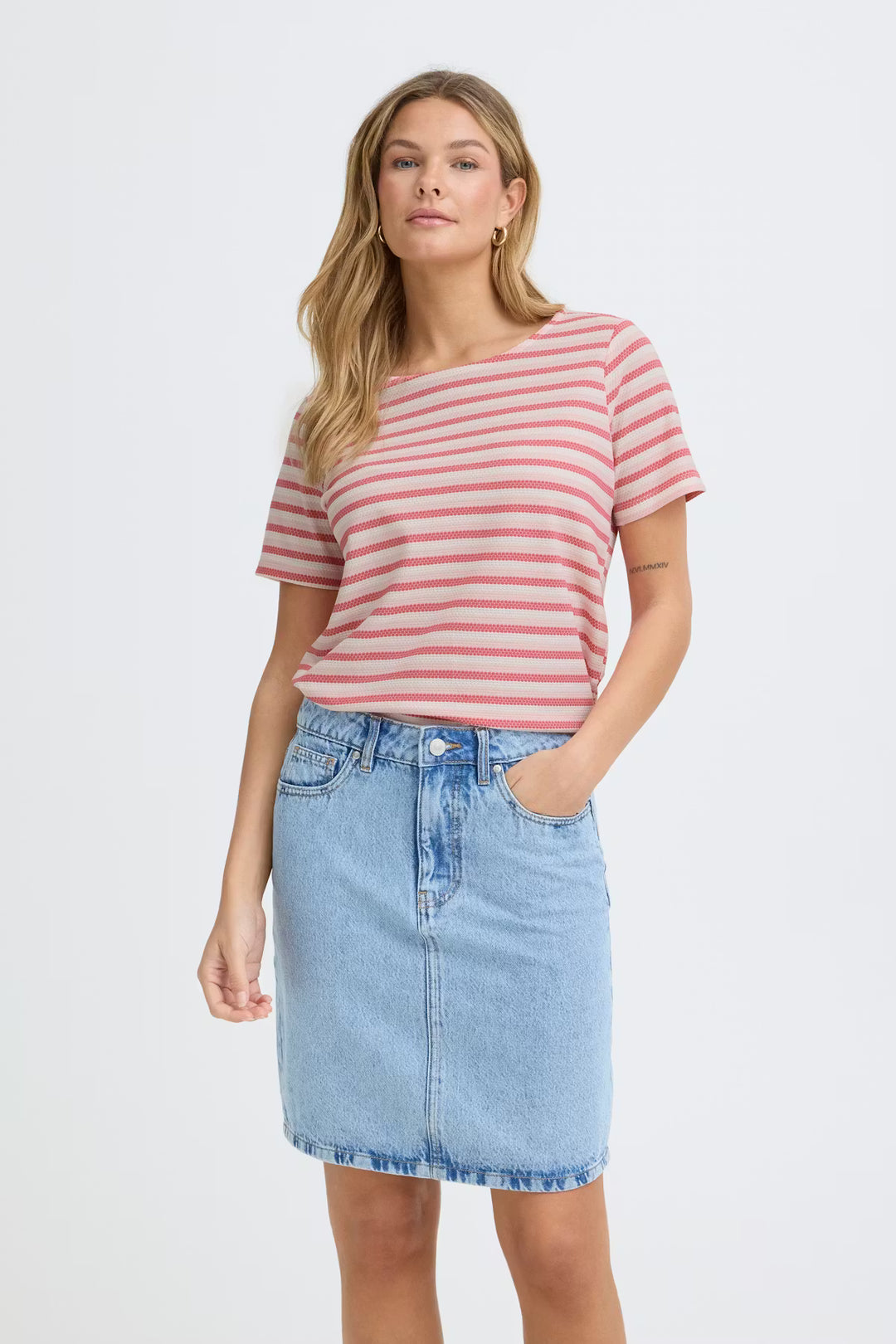 FRJOSIE TEE "LOTUS STRIPE"