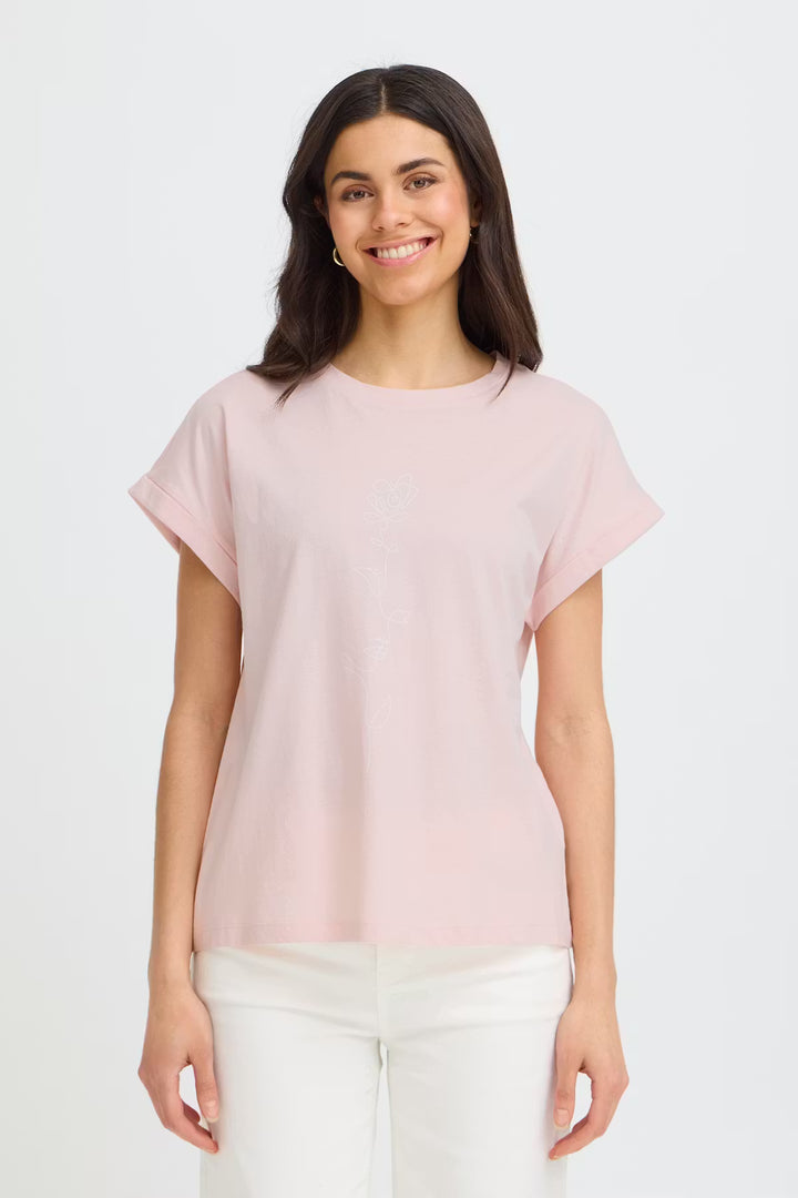 FRGALI TEE "LOTUS FLOWERLINE/PINK"