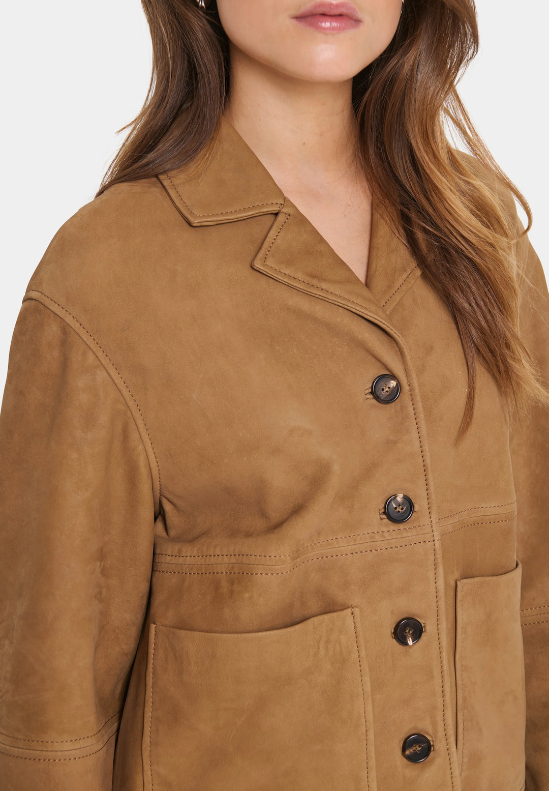 LUELLASZ JACKET 100% LEATHER "ERMINE"