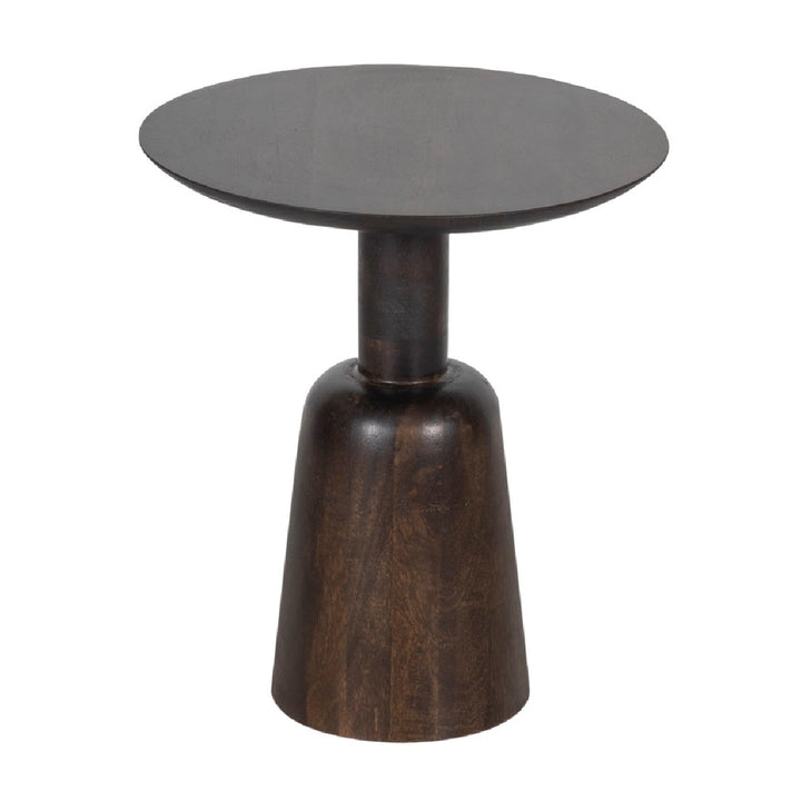 LUISA MANGO WOOD ROUND SIDE TABLE