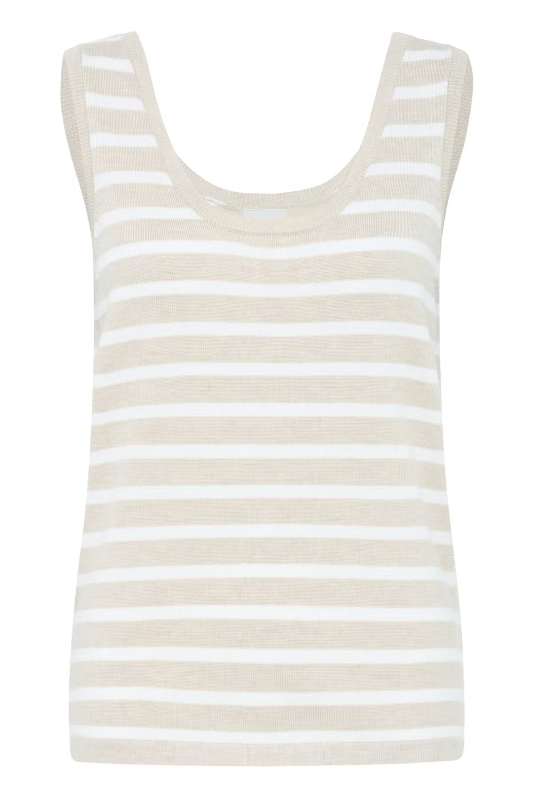 IHLULS TOP "SMALL OATMEAL WHITE STRIPE"