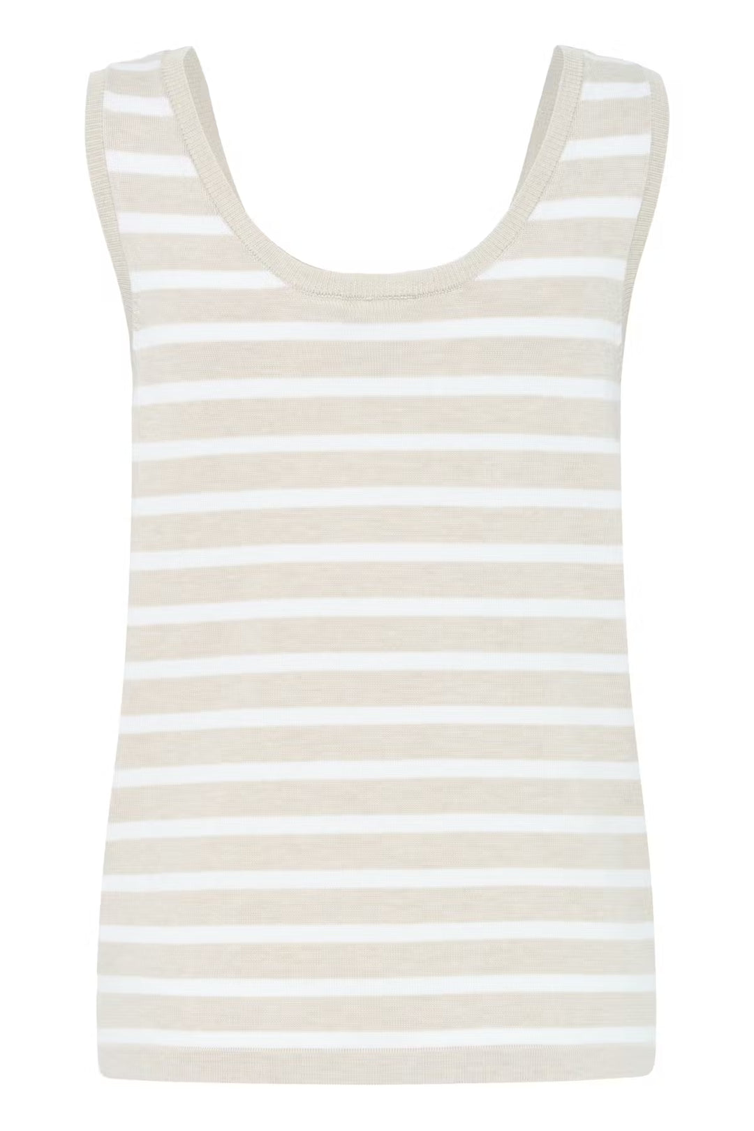 IHLULS TOP "SMALL OATMEAL WHITE STRIPE"