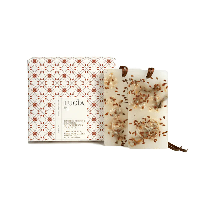 LUCIA N01 Linseed Flower & Goat Milk Scented Wax Tablets