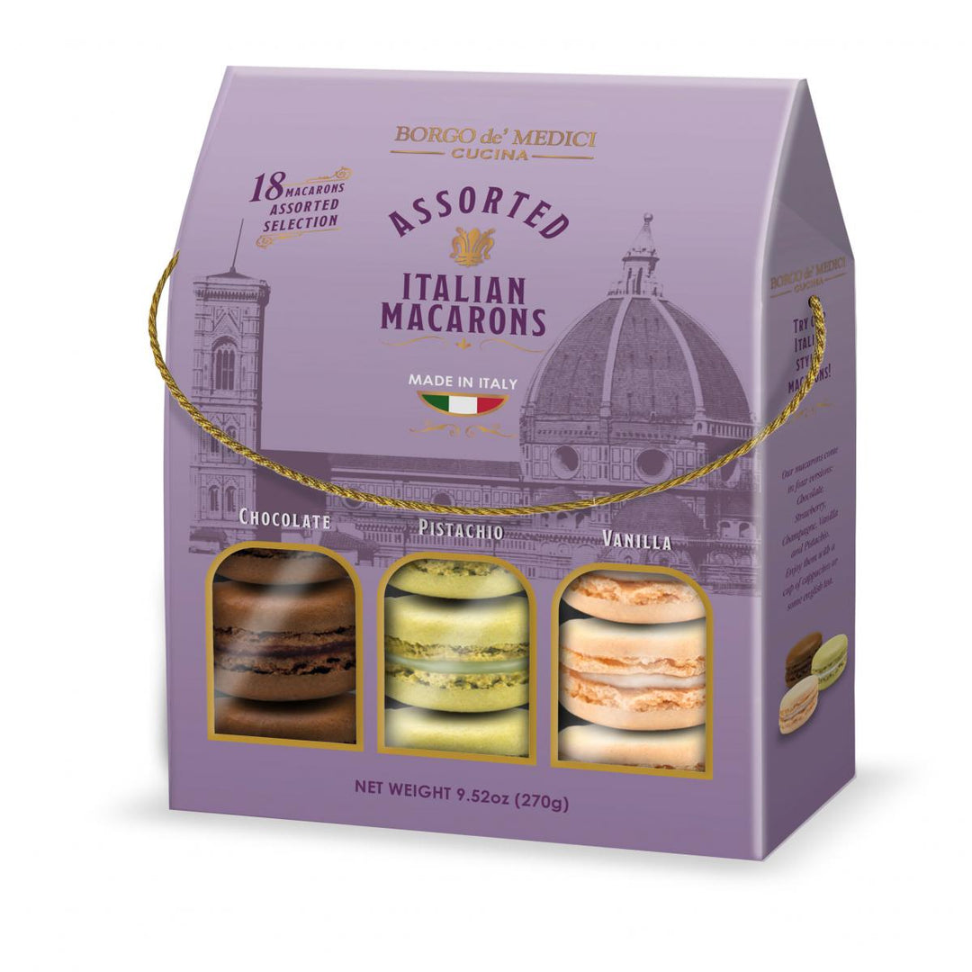 ASSORTED ITALIAN MACARONS - 3 FLAVOURS 270G