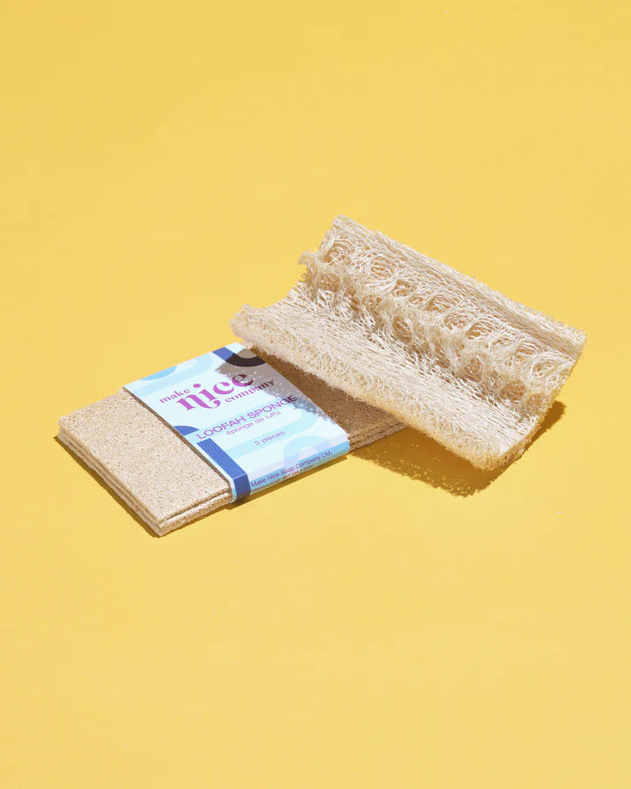 MAKE NICE COMPANY LOOFAH SPONGE - 3 PACK