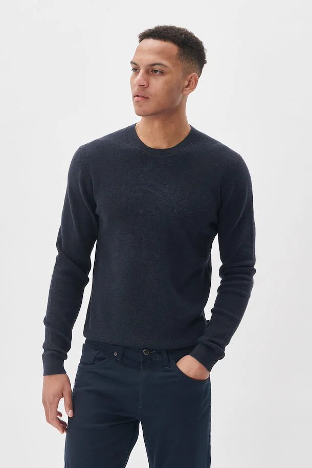 MALAGOON PULLOVER "DARK NAVY MELANGE"