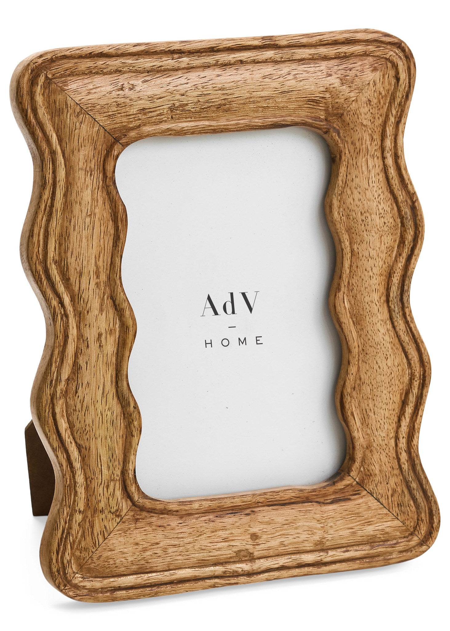 PICTURE FRAME 4X6 WAVY MANGO WOOD - NATURAL