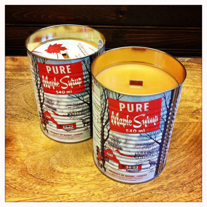 AUTHENTIC MAPLE SYRUP TIN CANDLE