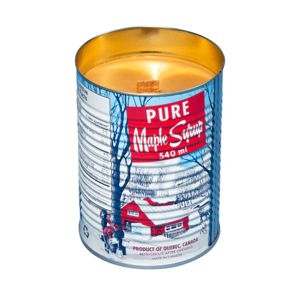 AUTHENTIC MAPLE SYRUP TIN CANDLE