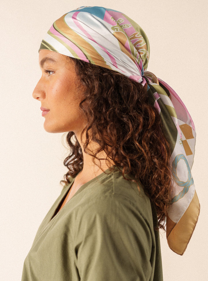 FOND MARIN SQUARE SCARF "ACCALMIE"