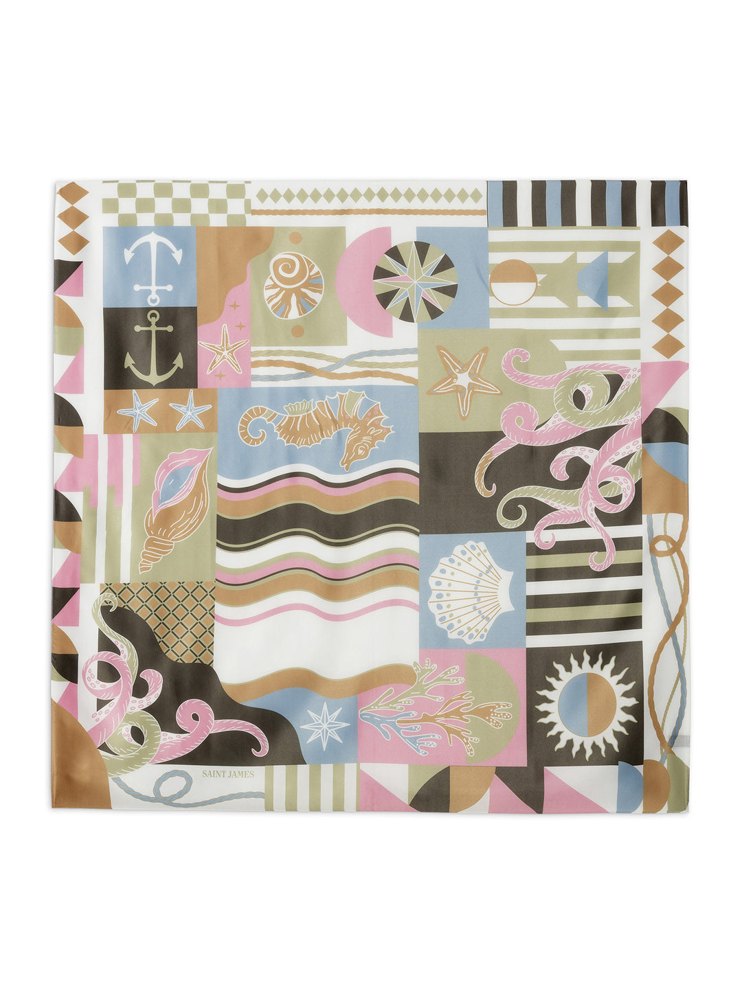 FOND MARIN SQUARE SCARF "ACCALMIE"