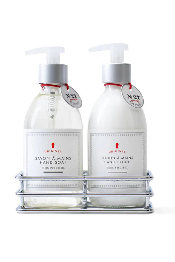 BOIS PRECIEUX BATHROOM CADDY: HAND SOAP/LOTION 300ML