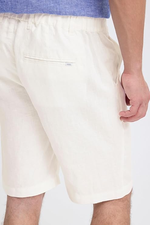 CFPANDRUP LINEN SHORTS "MARSHMALLOW"