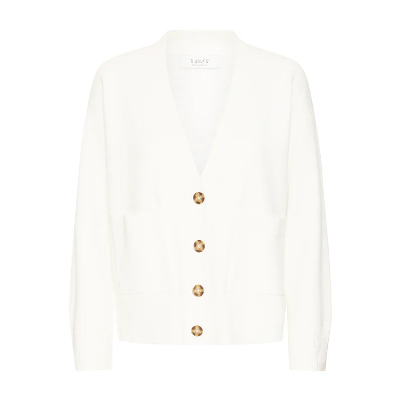 BYOTARI POCKET CARDIGAN "MARSHMALLOW"