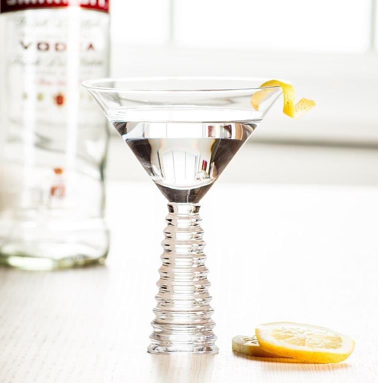 STACK BASE MARTINI GLASS - 5.5''H (8OZ)