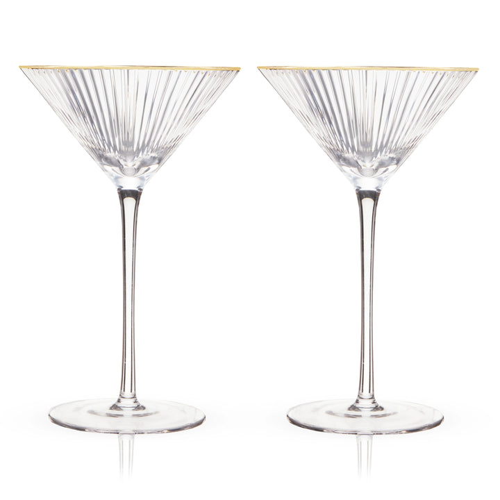 MERIDIAN CRYSTAL MARTINI GLASSES, SET OF 2