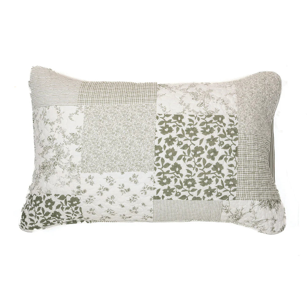MATCHA MODERN COUNTRY STYLE QUILT TWIN  + 1 PILLOW SHAM