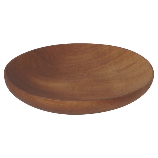 TEAK WOOD MEDIUM ROUND PLATE