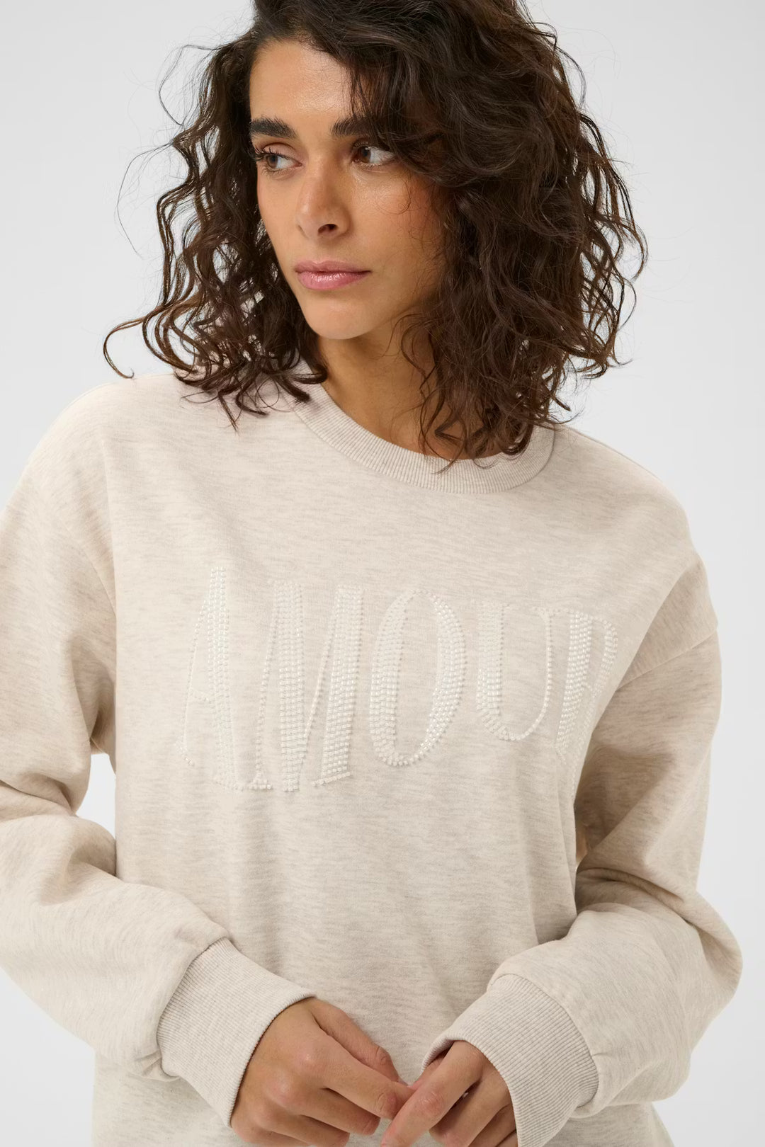 KAMELODY SWEATSHIRT "FEATHER GRAY MELANGE"